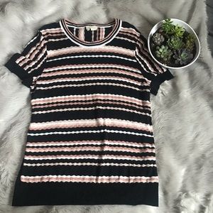 Kate Spade New York knit short sleeve top xlarge